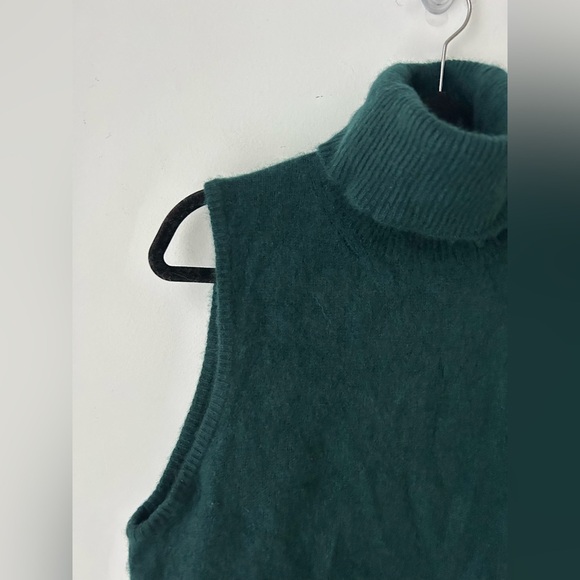 Iris Singer green cashmere turtleneck sweater - Picture 6 of 12